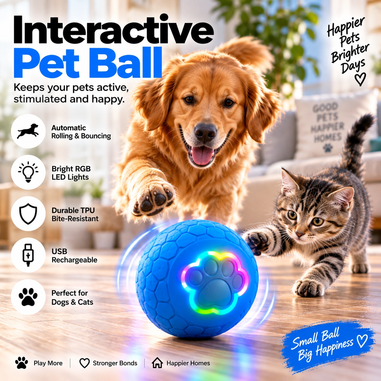 Smart Interactive Pet Ball